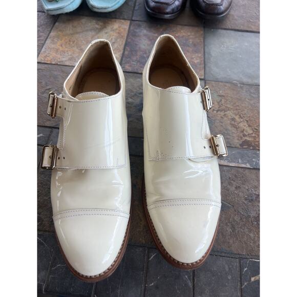 The Office Of Angela Scott Mr. Colin patent monk strap shoe Ivory, Size 37 / 6.5 - Picture 10 of 13